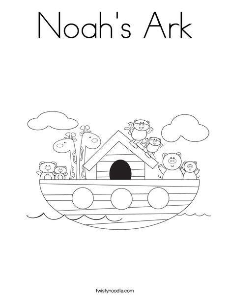 Noahs ark coloring page