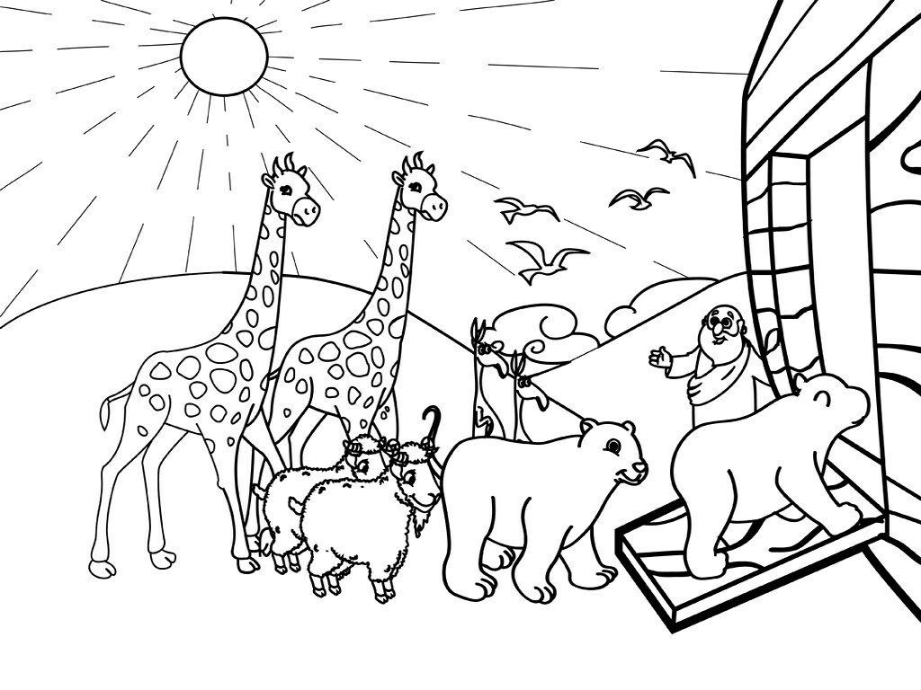 Noahs ark coloring pages