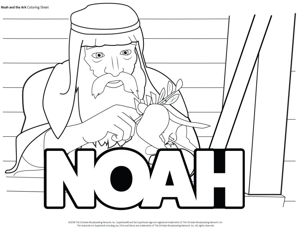 Noahs ark coloring sheet â superbook academy