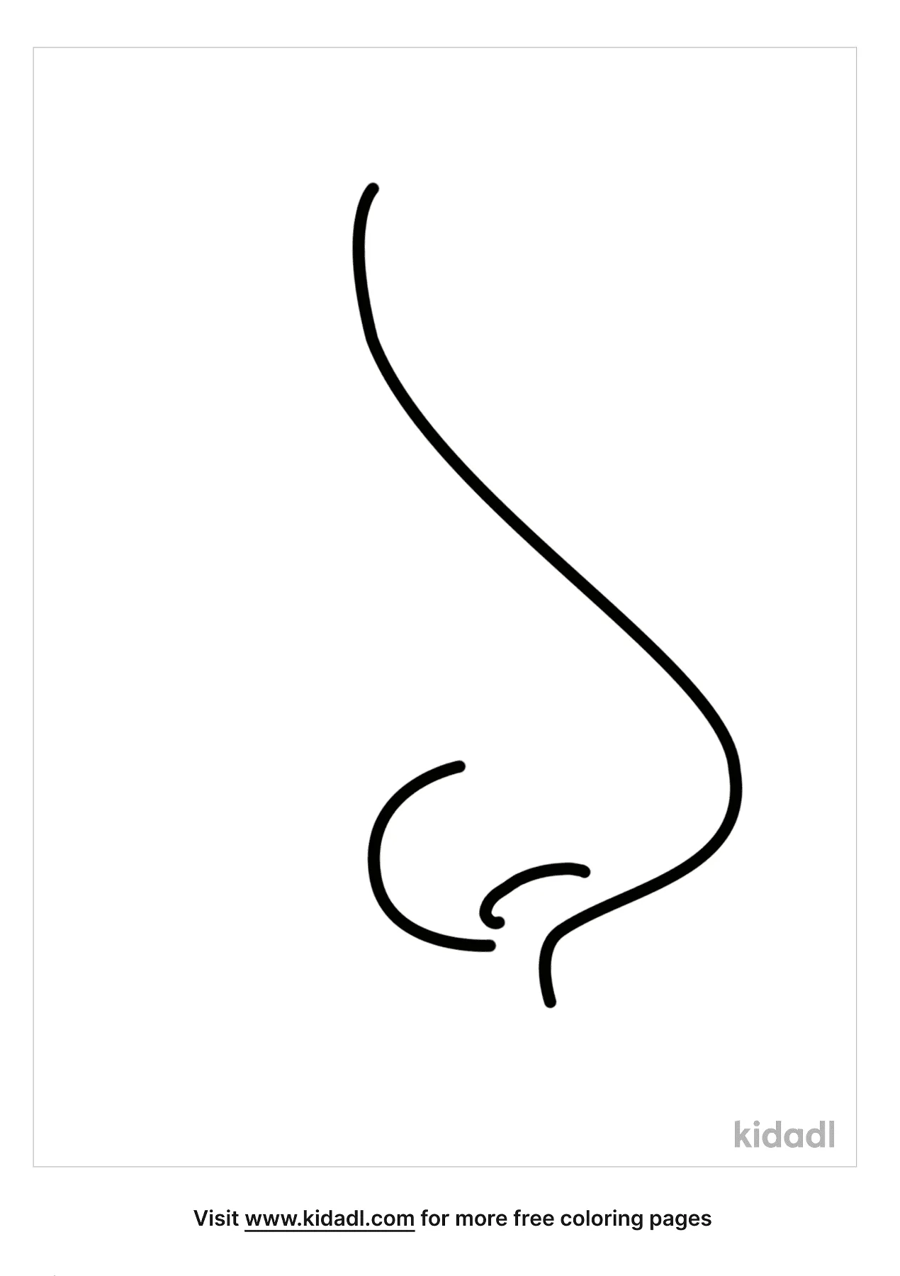 Free nose coloring page coloring page printables