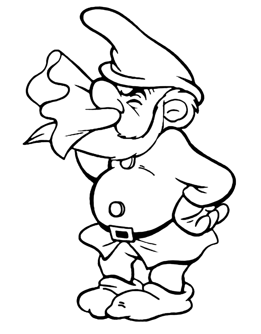 Seven dwarfs coloring pages printable for free download