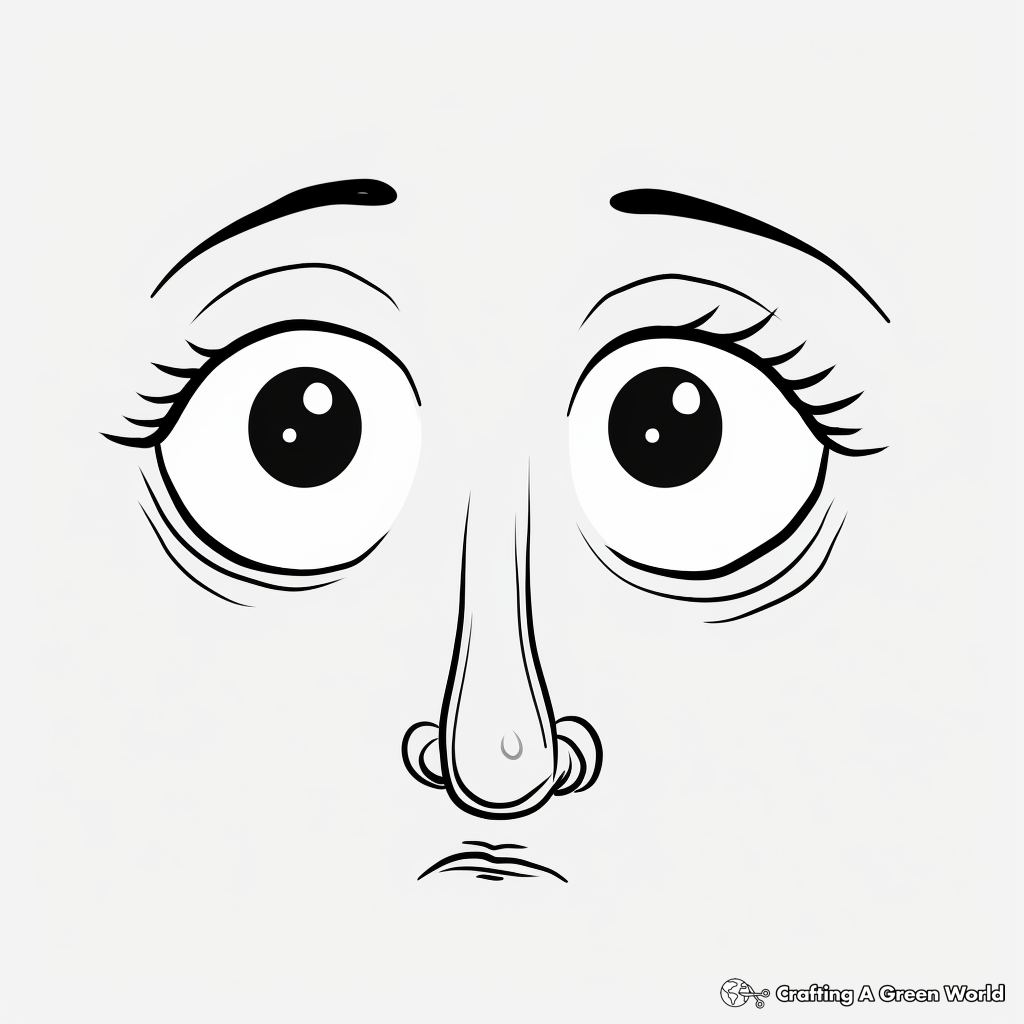 Nose coloring pages