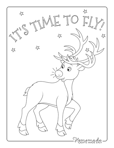 Reindeer coloring pages for kids adults free printables