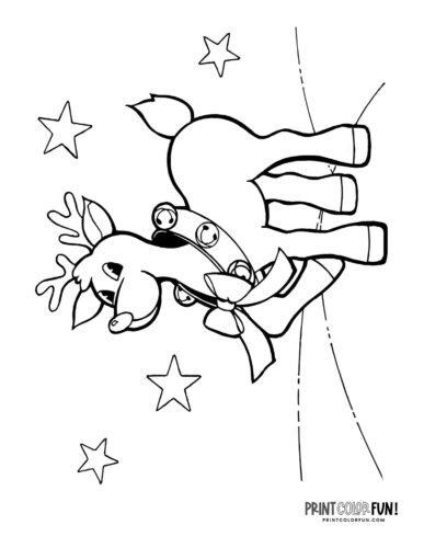 Adorable rudolph coloring pages other reindeer clipart to light up learning at