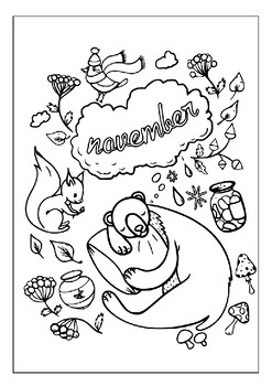 Printable november coloring pages celebrate the beauty of autumn pages