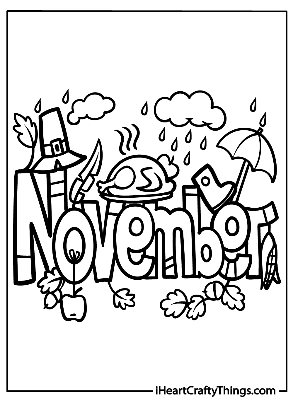 November coloring pages free printables