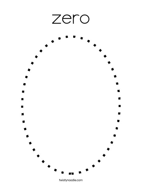 Zero coloring page