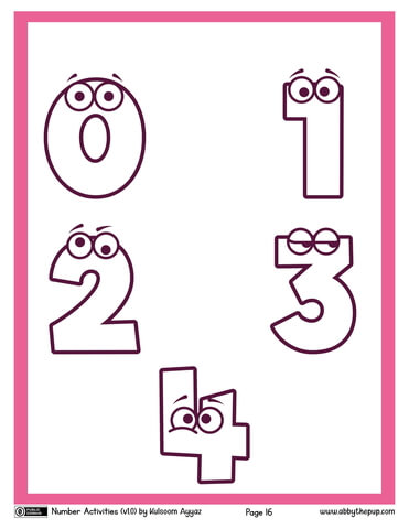 Numbers coloring page free printable coloring pages