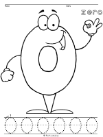 Happy numbers coloring pages to preschool level