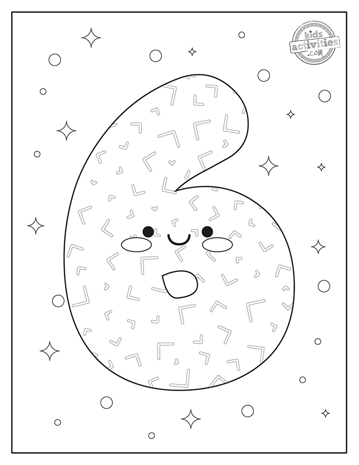 Free coloring pages with numbers