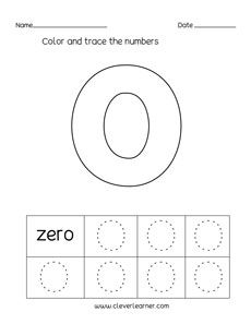 Number zero writing counting and recognition printable worksheets for children teaching numbers numbers preschool preschool coloring pages