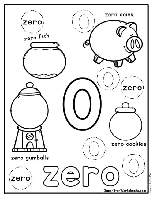 Preschool number worksheets