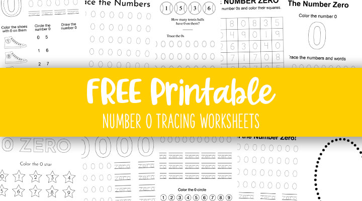 Number tracing worksheets