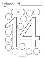 Number coloring pages