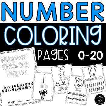 Number coloring pages by mini mountain learning tpt