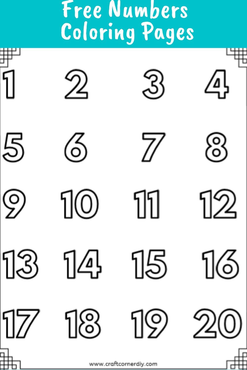 Free numbers coloring pages coloring pages alphabet coloring pages free printable numbers