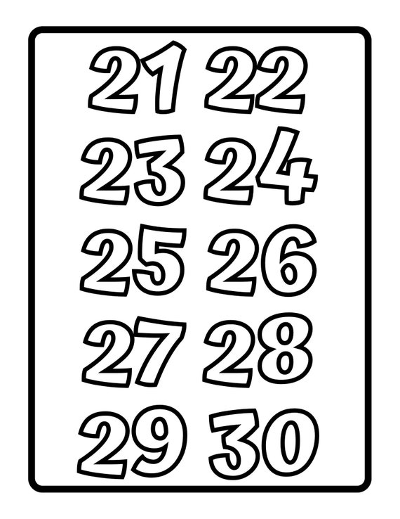 Numbers printable pages to numbers coloring pages for kids and toddlers pdf printable pages