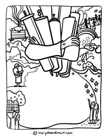 Everythings about jesus luke printable coloring pages in english and spanish