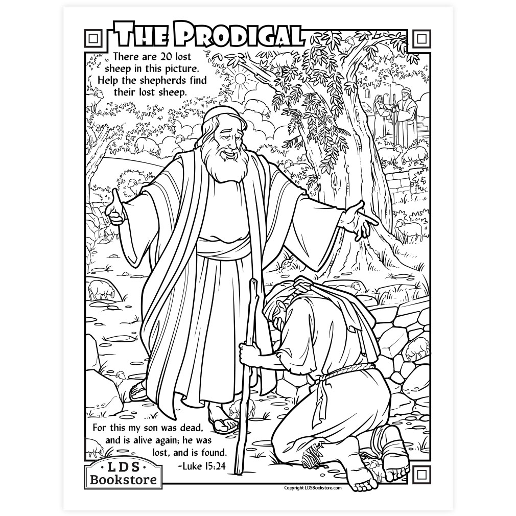 The prodigal son coloring page