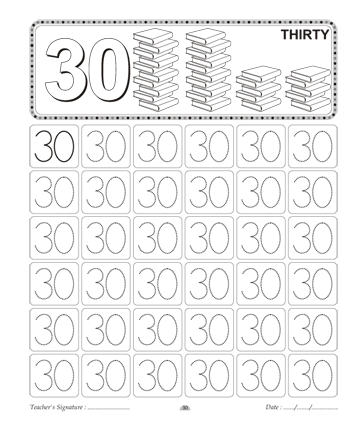 Number writing printable coloring worksheet