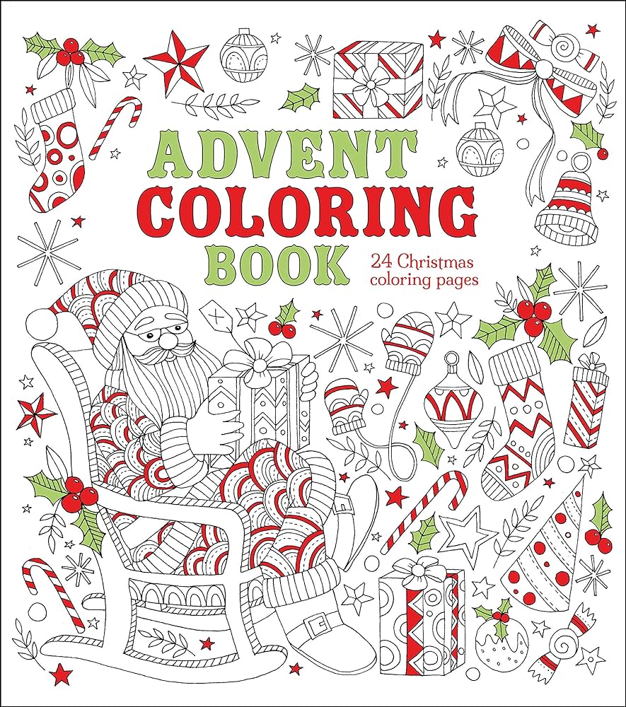 Advent coloring book christmas coloring pages arcturus publishing books