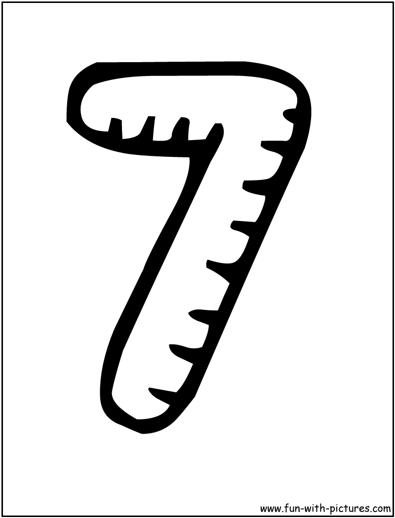 Numbers coloring pages