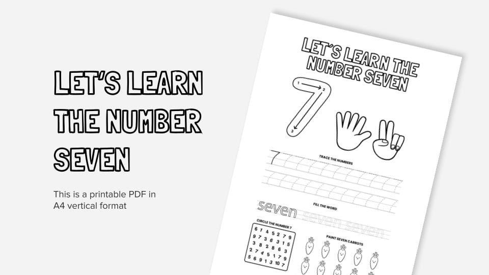 Lets learn the number nine printable coloring worksheet