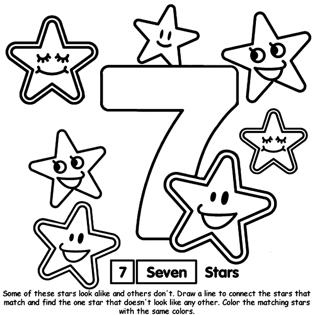 Number coloring page