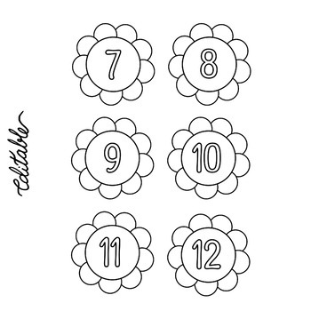 Printable numbers labels numbers coloring pages editable number tags