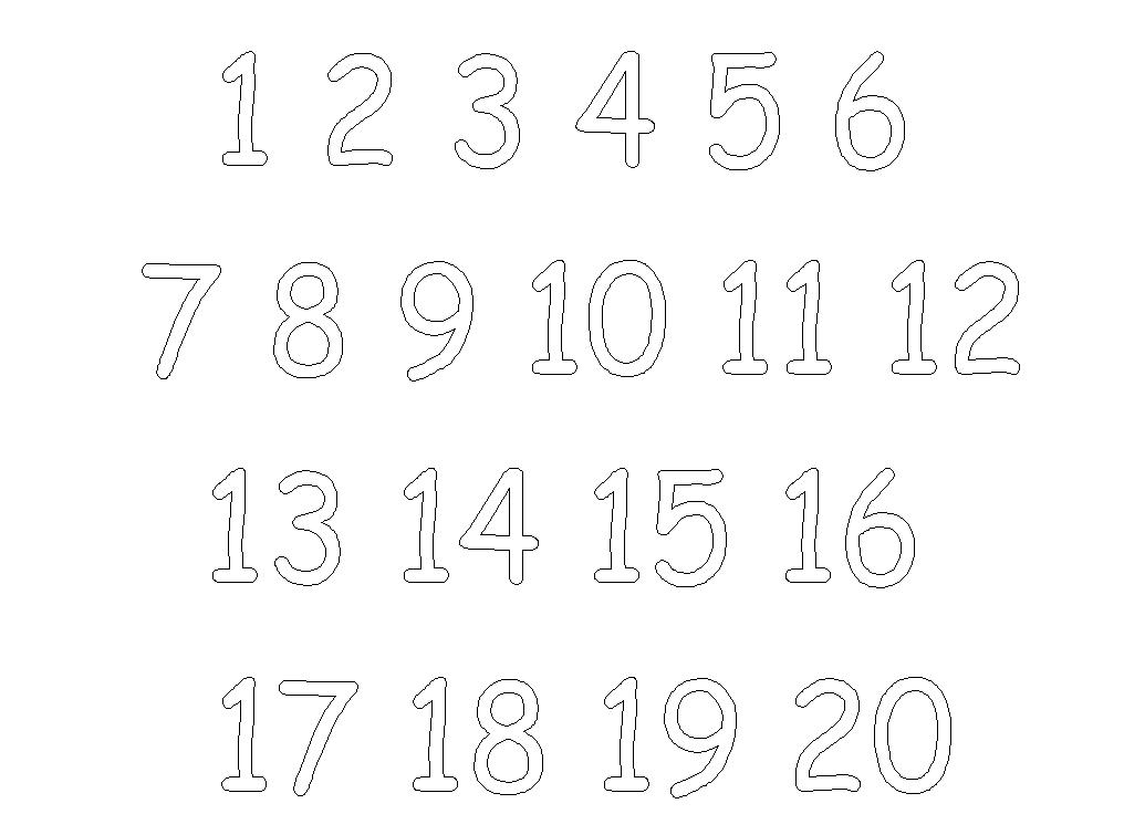 Free printable number coloring pages for kids