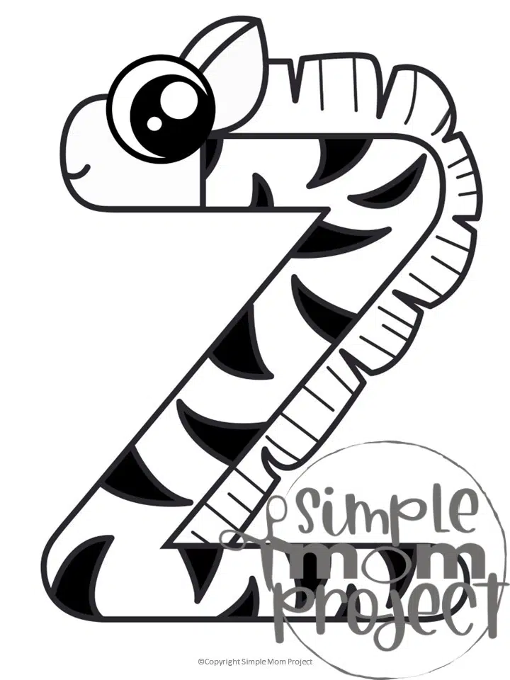 Fun printable alphabet coloring pages â simple mom project