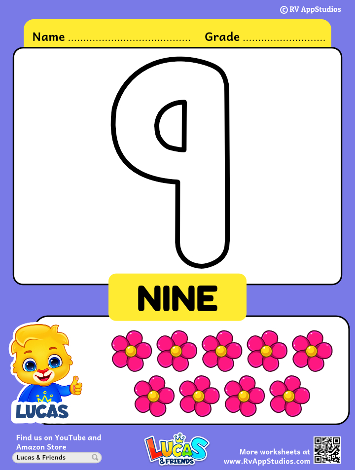 Number coloring sheet color number printable worksheet