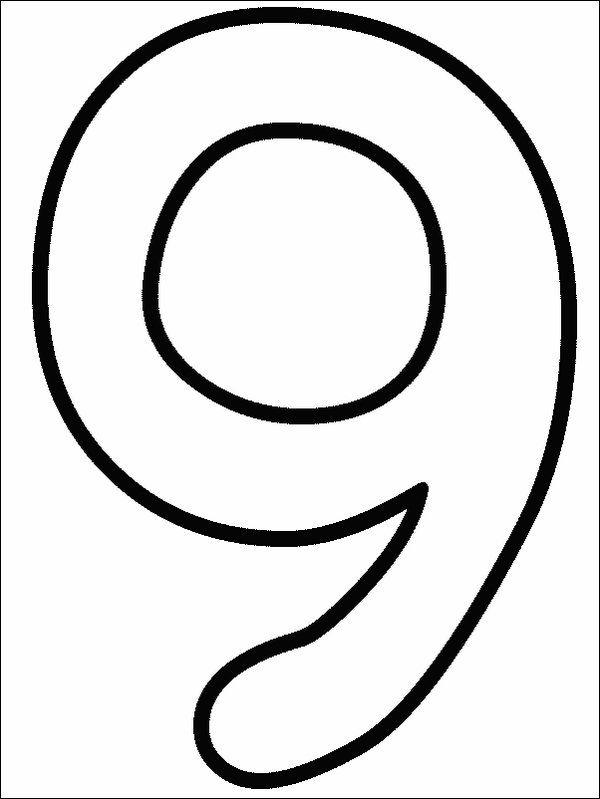 Numbers coloring pages