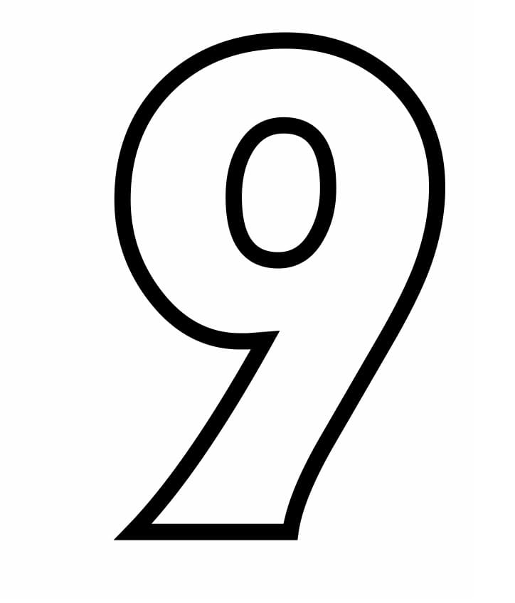 Number malvorlagen