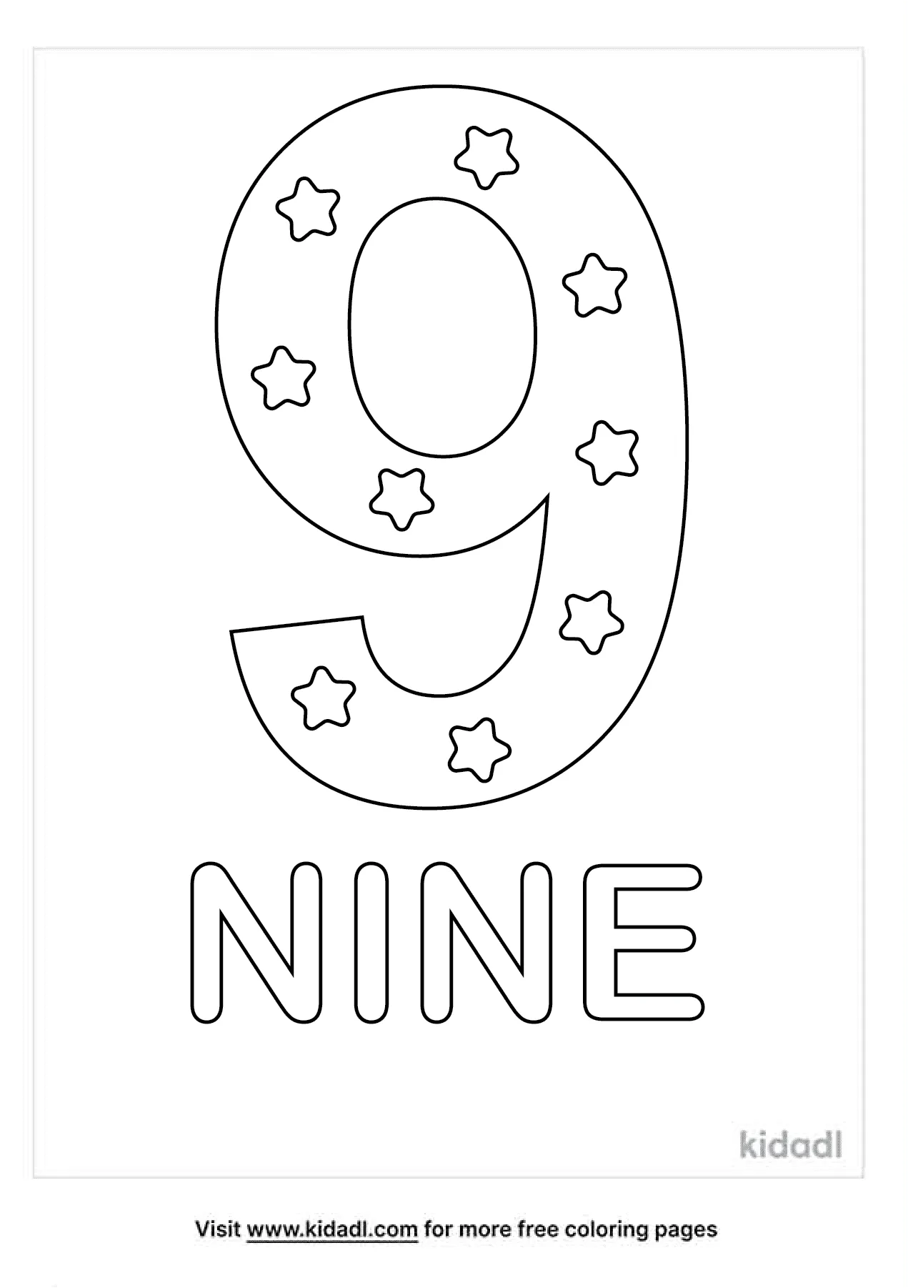 Free number coloring page coloring page printables