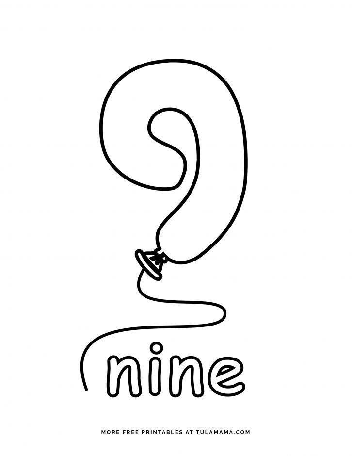 Free cute number coloring pages for fun learning