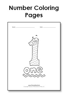 Printable number coloring pages â tims printables