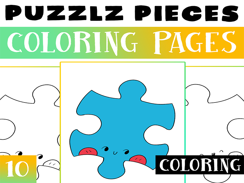 Puzzle pieces coloring pages worksheet activities autism awareness morning work teaching resources