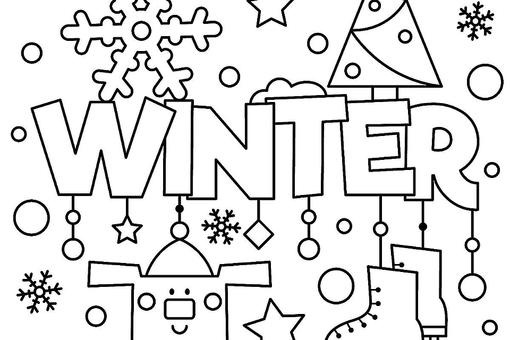 Coloring pages winter puzzle coloring pages printable winter