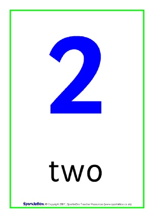 Printable number posters and friezes for primary school