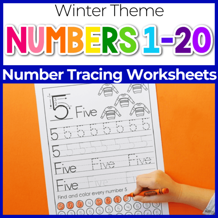 Free number recognition printable