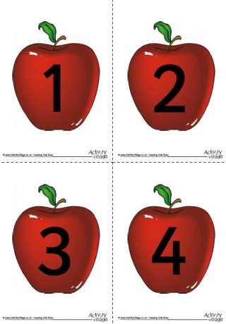 Printable number posters for classroom and home