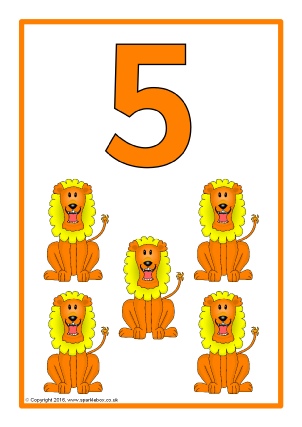 Printable number posters and friezes for primary school