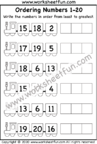 Numbers â free printable worksheets â