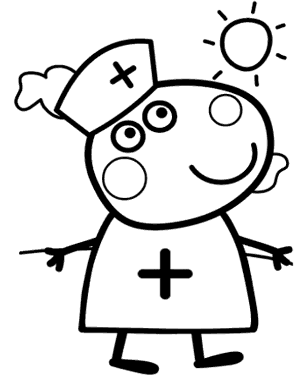 Suzy nurse coloring page