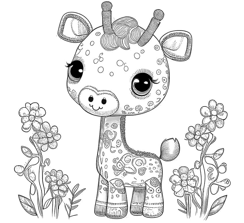 Baby animal coloring pages