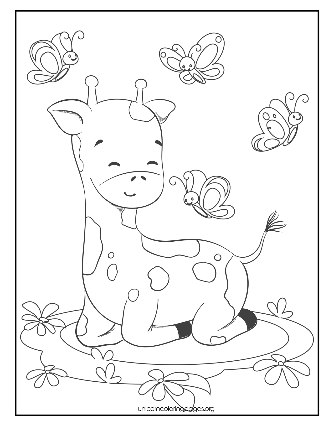 Animal coloring pages printable for kids baby animal sea animals