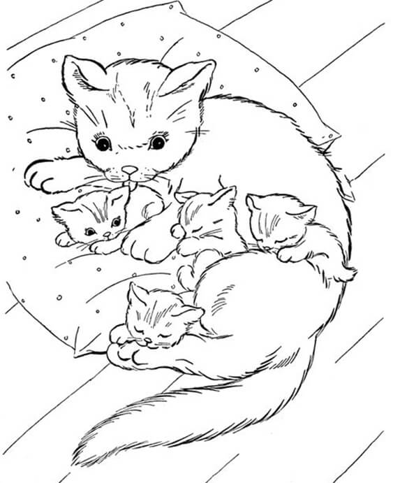 Free easy to print baby animal coloring pages