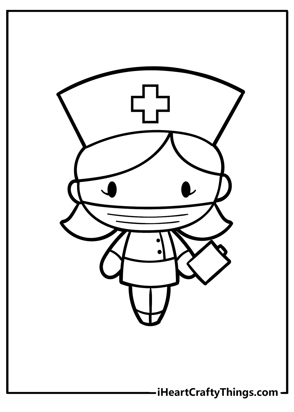Nurse coloring pages free printables