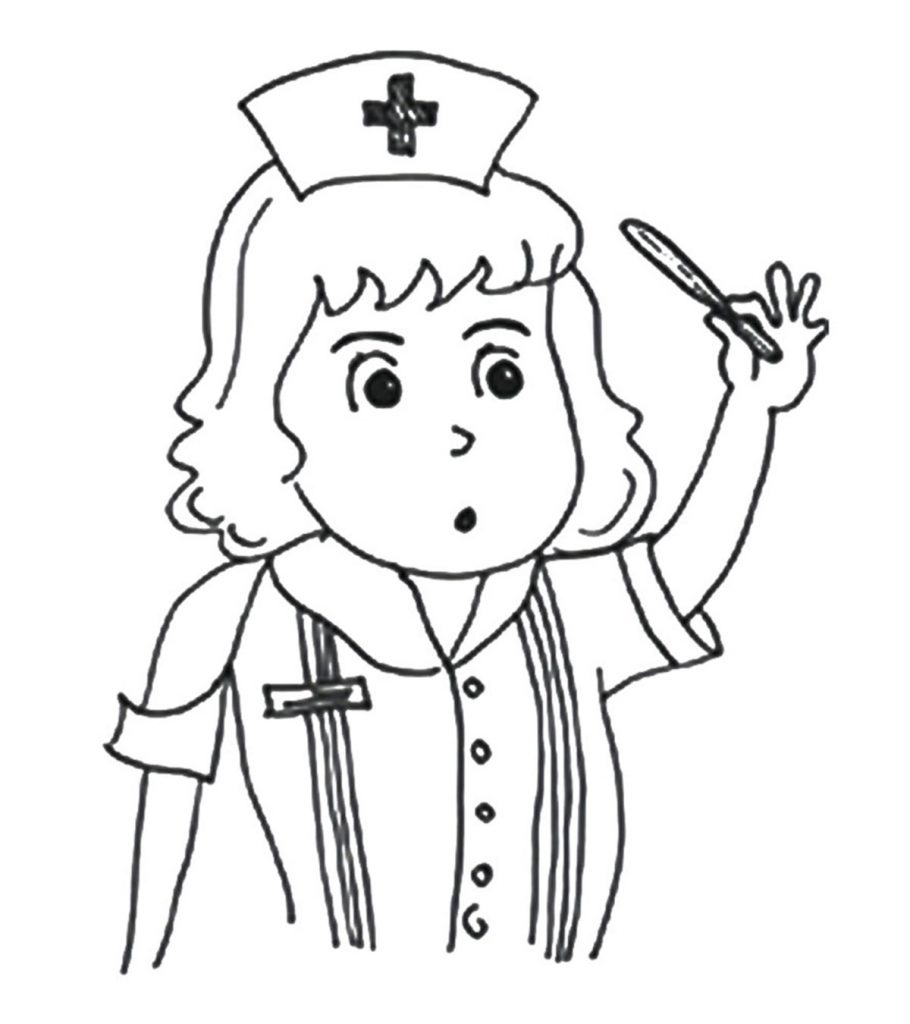 Top free printable nurse coloring pages online